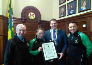 Raphoe Boxing Club - Scroll from Sheriff of Worcestershire 379x269